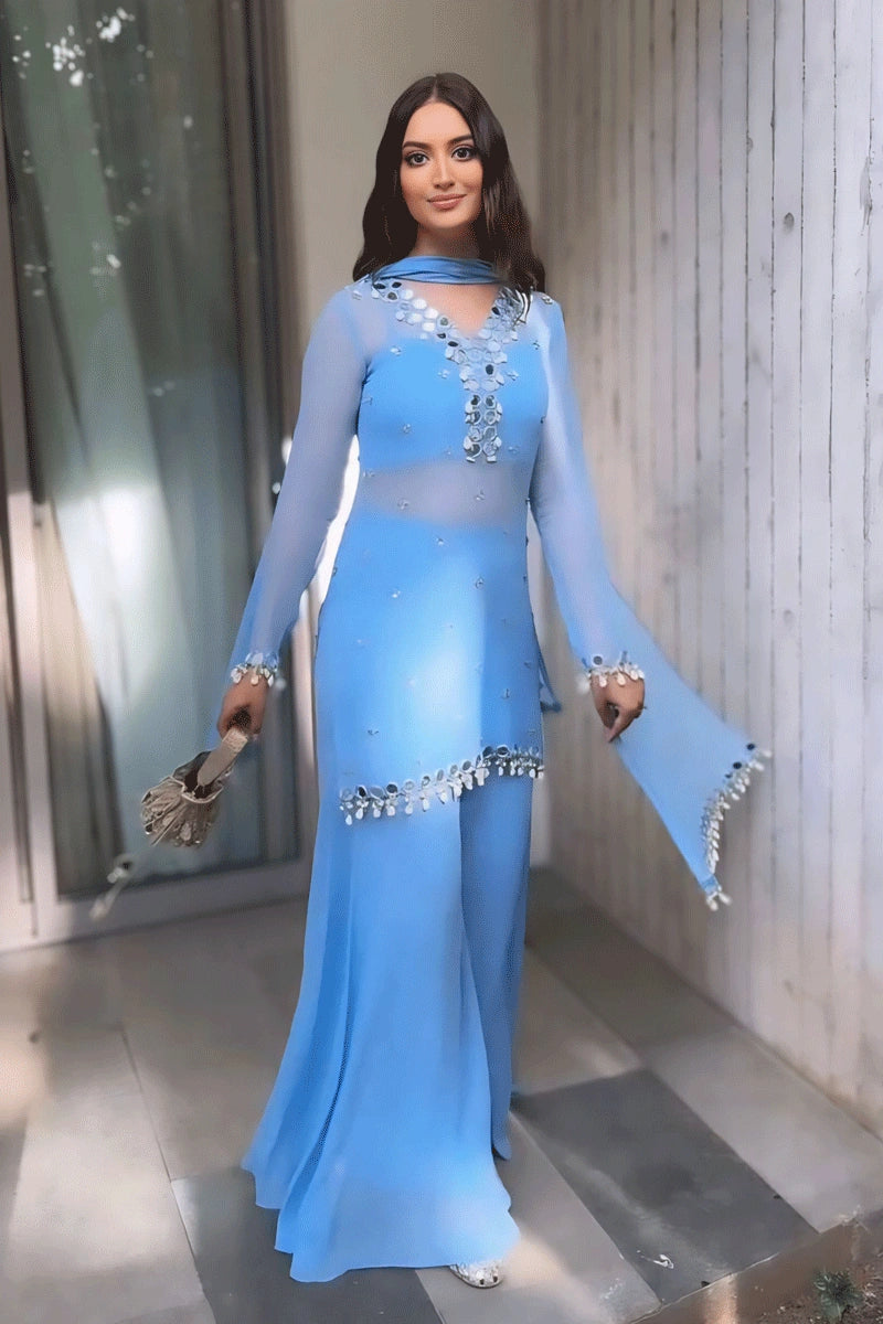 Real Mirror Work Outfit