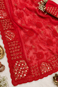 Real Mirror Work Saree For Women
