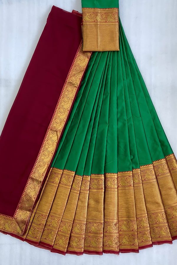 Latest Pattu Half Saree Designs 2022 - Anaya Designer Studio
