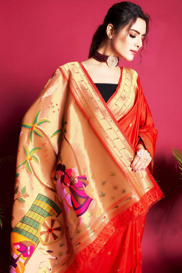 Latest Marathi Peshwai Paithani Saree For Wedding - Anaya Designer Studio