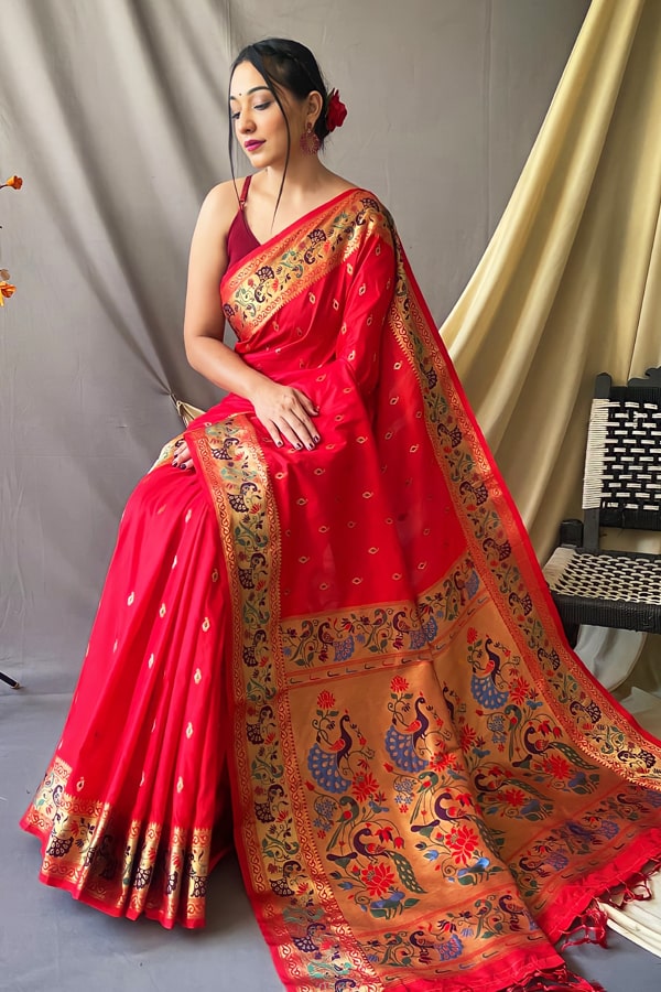 Red Karwa Chauth Saree Collection 2022