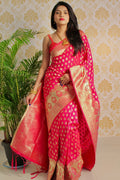 Red Silk Saree For Wedding Party