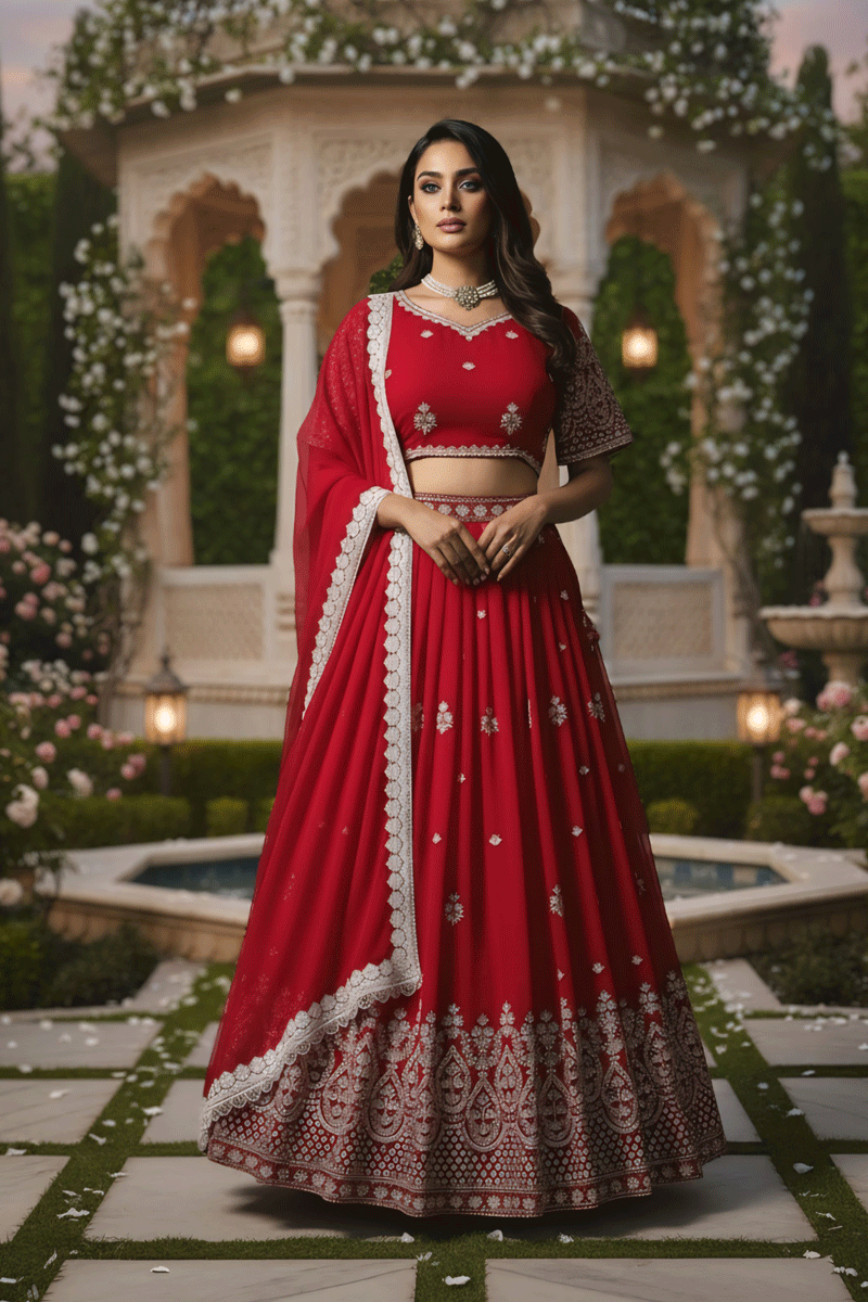 Red Sequence Lehenga