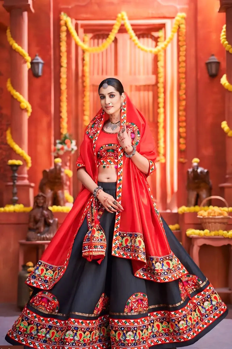 Red chaniya choli for navratri with price