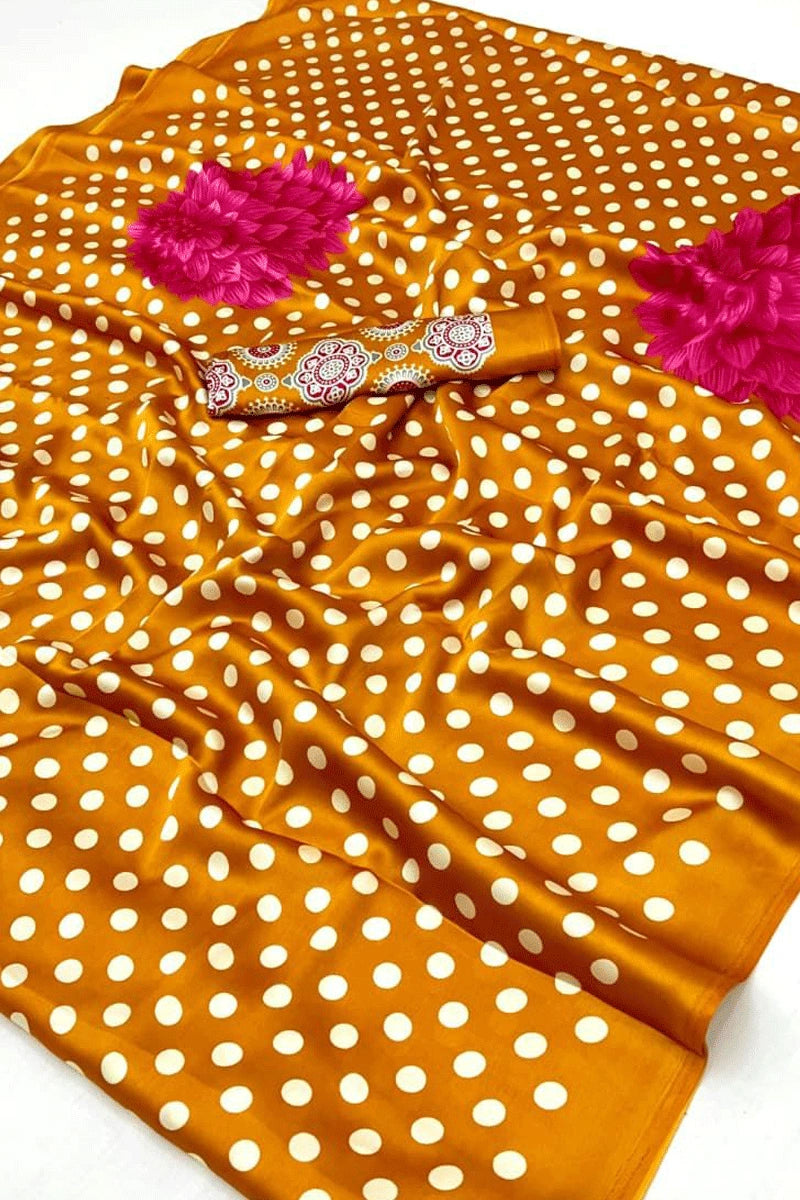 Satin aree For Women 