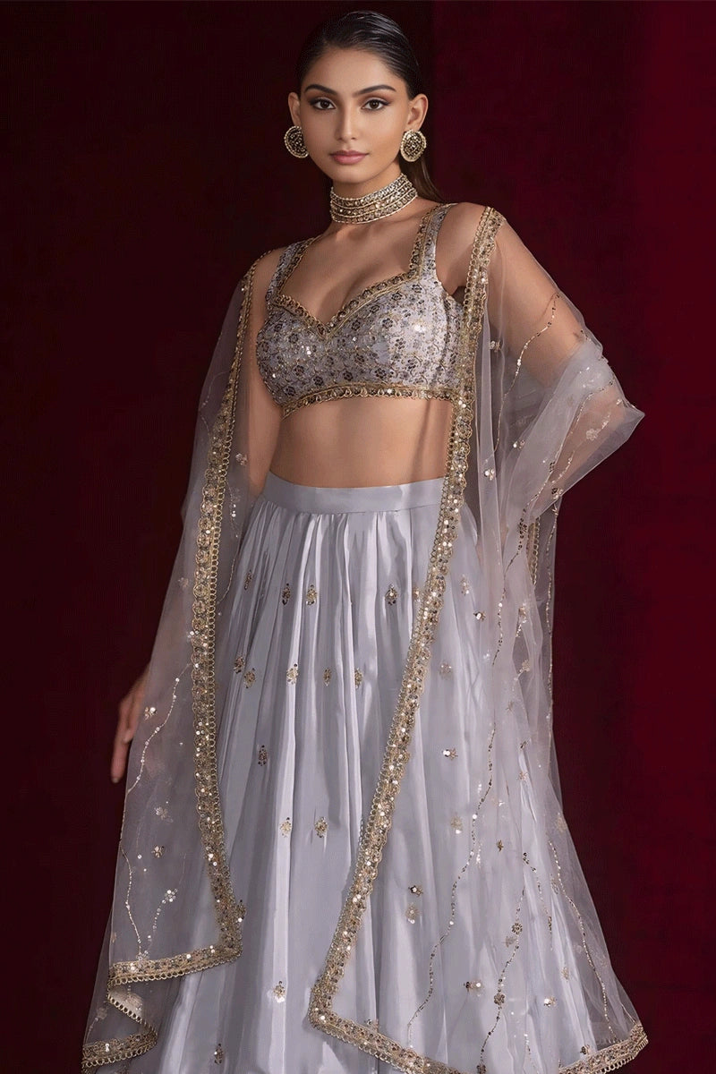 Satin Silk Lehenga Choli 