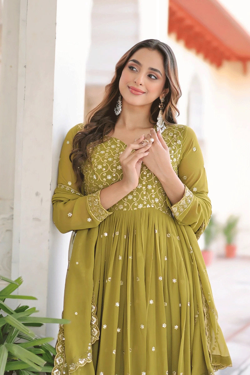 Sequence Anarkali Gown 