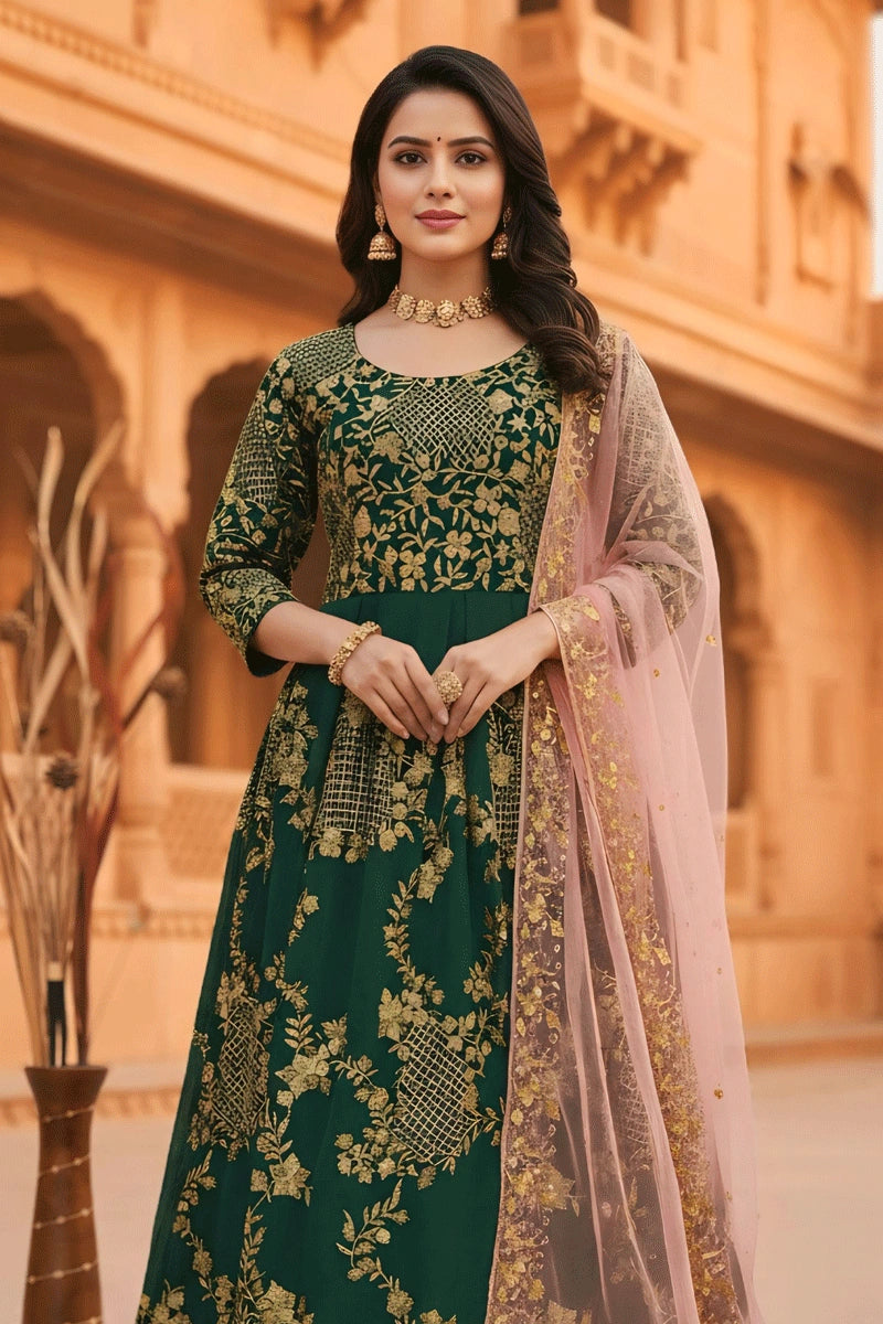 Zari Work Long Gown