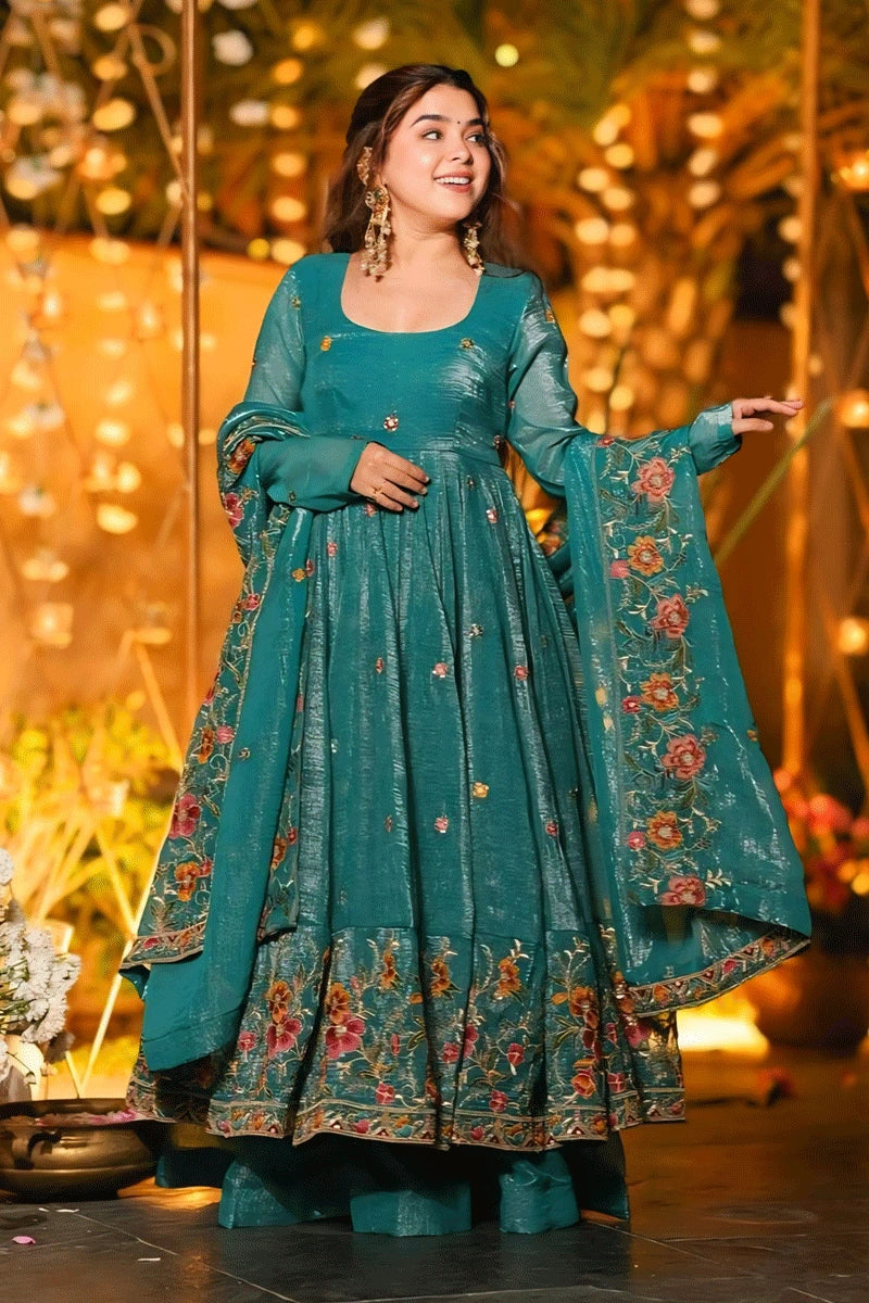 Sequence work Anarkali suit