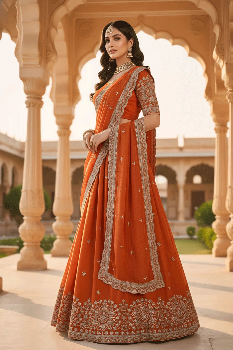 Sequence work half saree