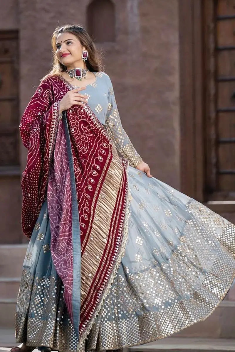 Georgette Lehenga Choli With Dupatta