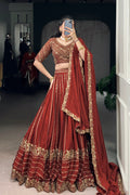 Sequins Work Bridal Lehenga for Engagement