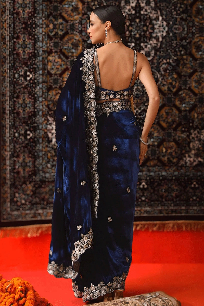 Sequnce Work Velvet Fabirc Saree 