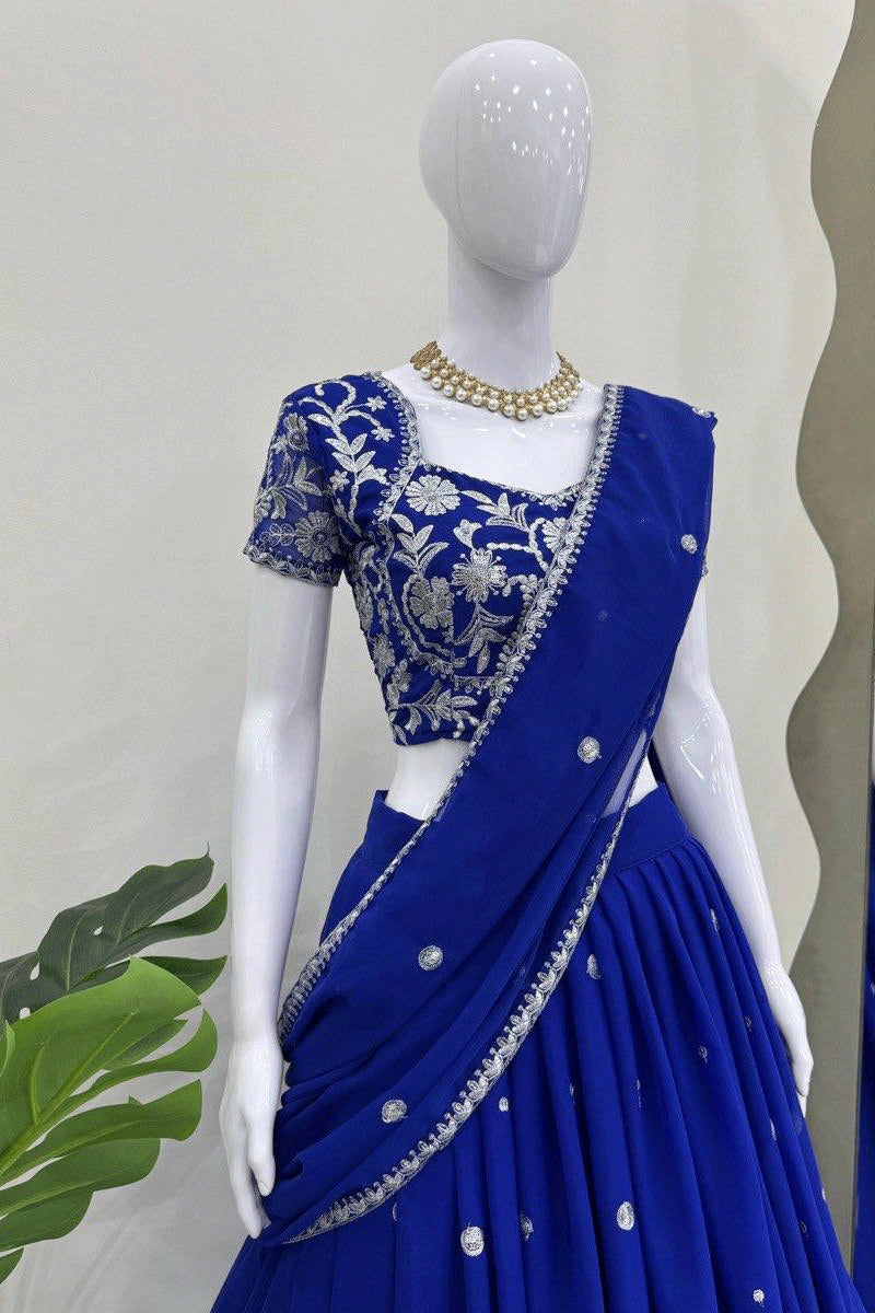 Sequnence Work  lehenga Saree 