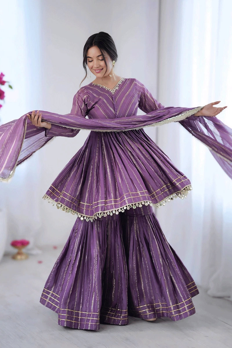 Sharara suit for sangeet