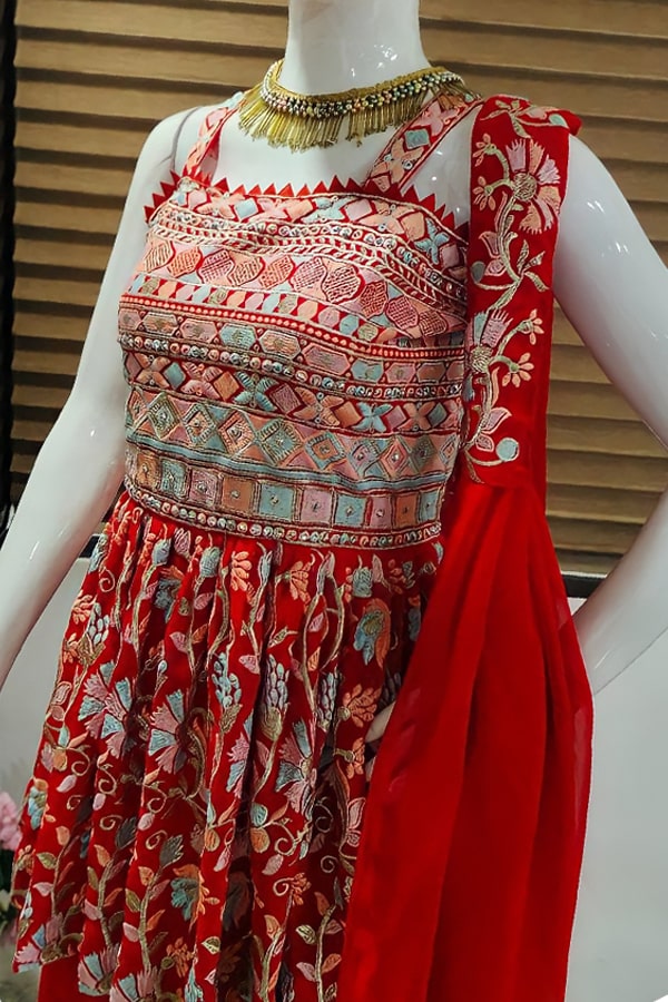 Short Kurti With Sharara Palazzo