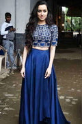 Shraddha kapoor blue lehenga 2021