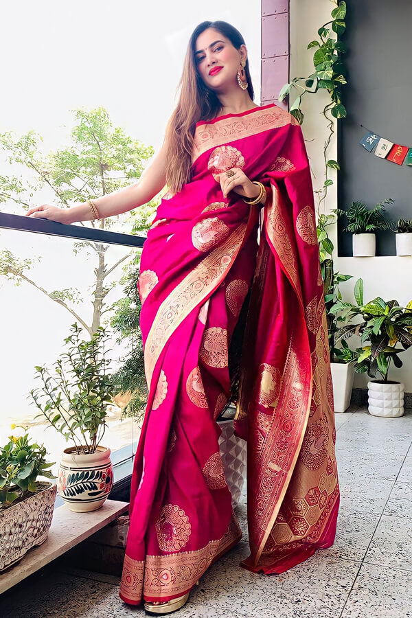 Silk Saree For Karwa Chauth