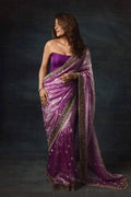 Silk reception saree