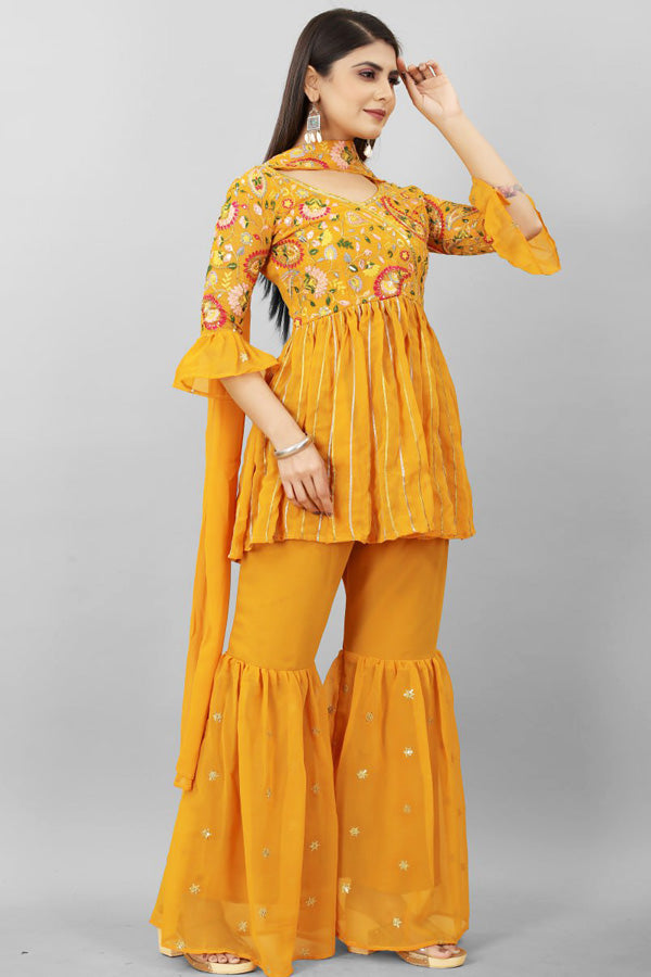 haldi dress designs Haldi Mehndi Dress Design Latest 50 Haldi Dress For Bride And Bridesmaids (2025) All New