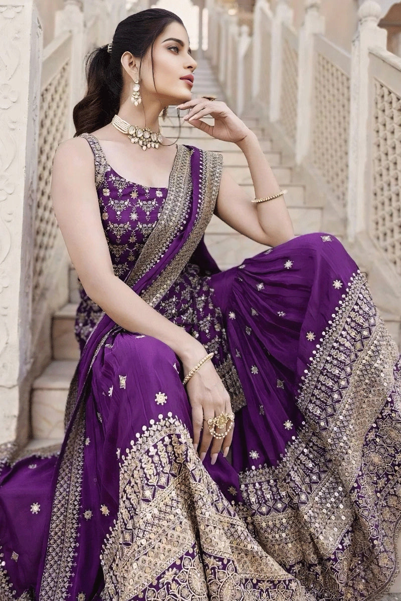 Heavy  Flair Sharara Dress 