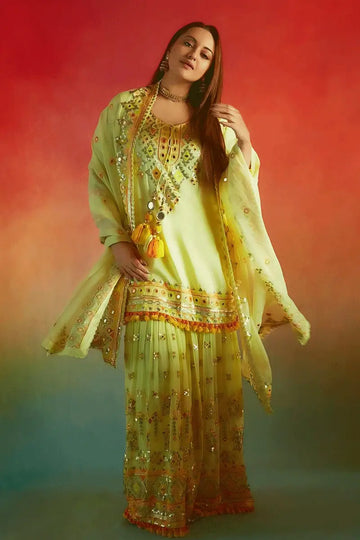 Sonakshi Sinha Punjabi Sharara Suit For Wedding