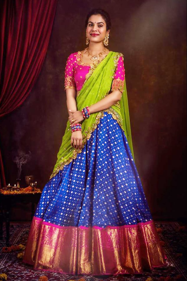 South Indian Lehenga Saree