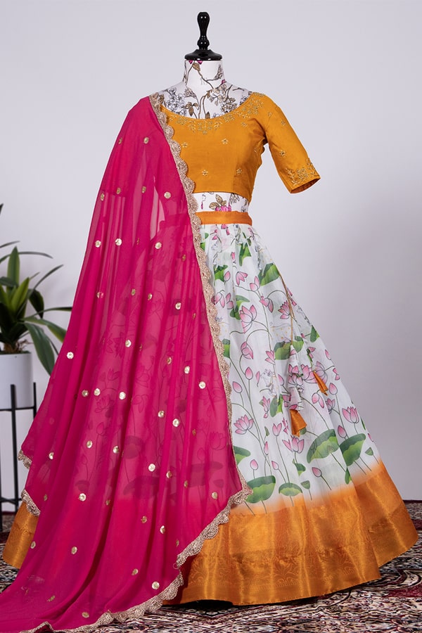 Latest Grand Half Saree For Reception - Anaya Designer Studio