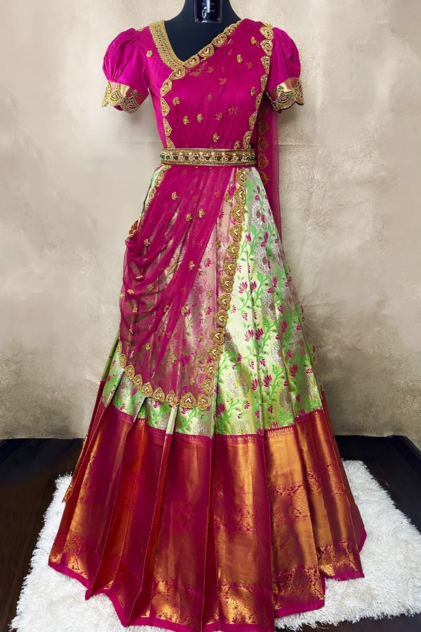 Latest Half Saree Dupatta For Women - Anaya Designer Studio