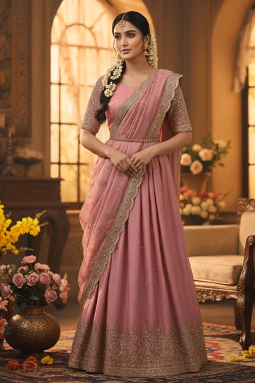 South Indian lehenga saree