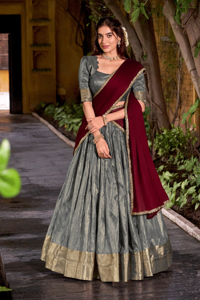 Special Pongal Silk Pattu Half Saree