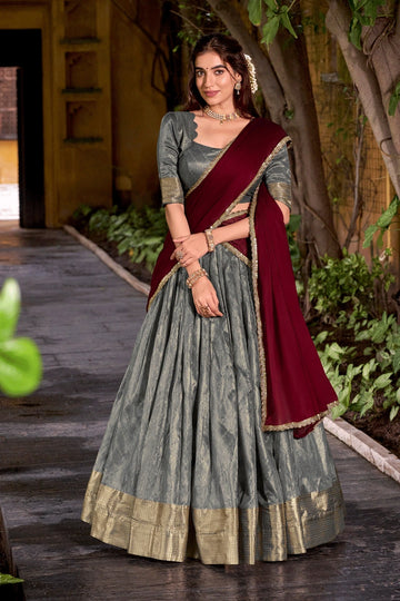 Special Pongal Silk Pattu Half Saree