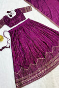 Stitched pattu half saree designs