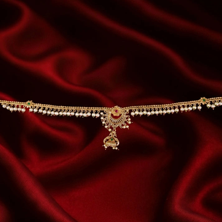 Stylish Designer Gold Metal Waist Belt