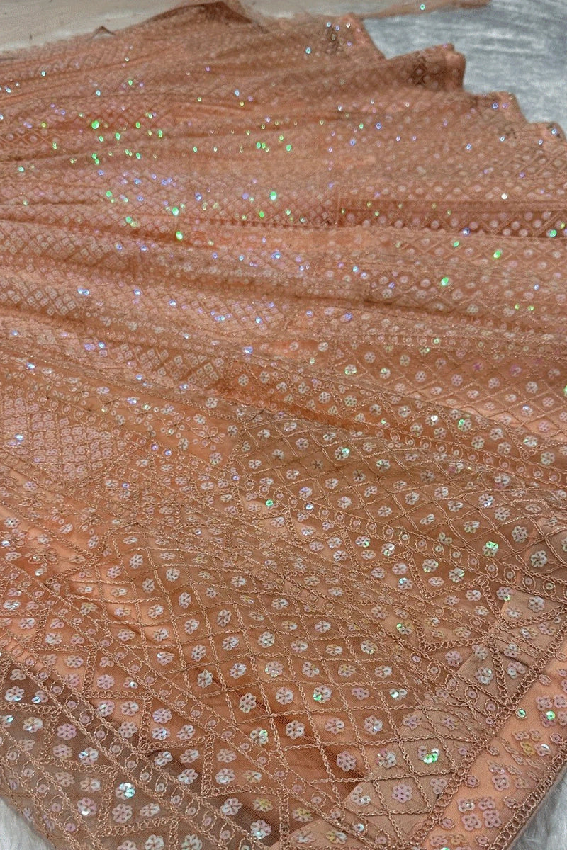 Stylish Net Fabric Lehenga