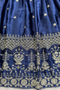 Stylish navy lehenga design