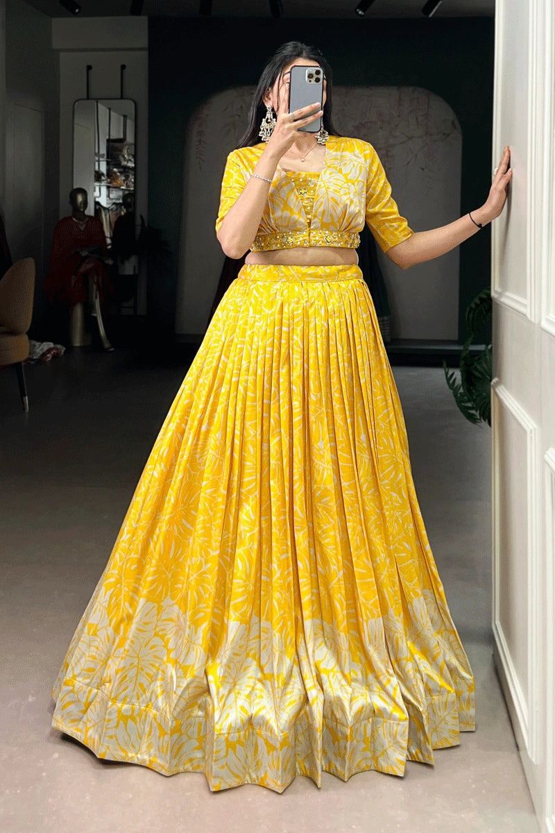 Tasar Silk Lehenga Choli 