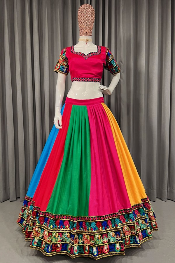 Multi Color Navratri Chaniya Choli Online For Girls - Anaya Designer Studio