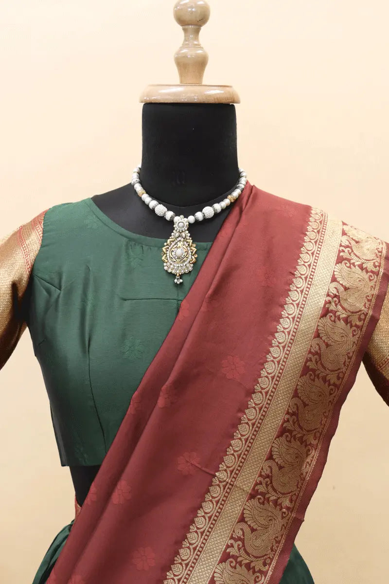 Traditional Half Saree Designs For Girls