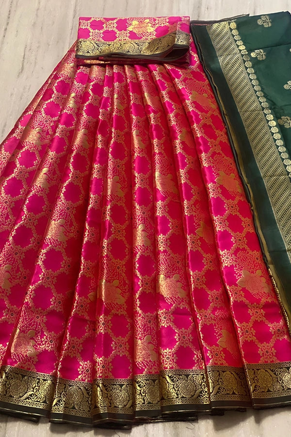 Traditional Half Saree Designs For Wedding – Anaya Designer Studio