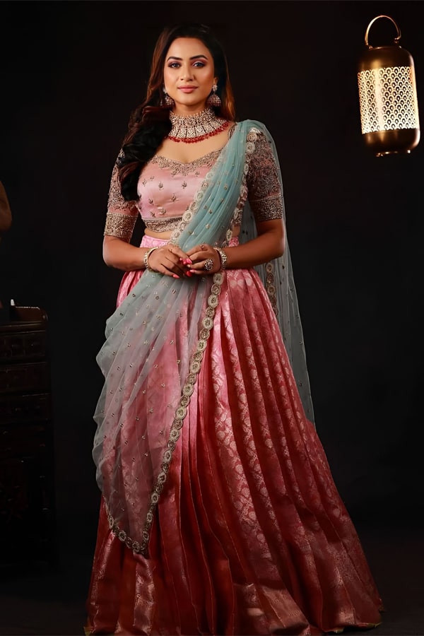 Lehenga Half Saree For Teenager 2023 - Anaya Designer Studio