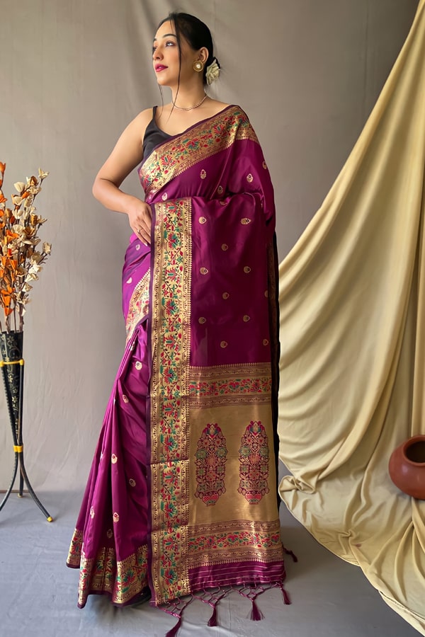 Traditional Paithani Saree Online Shopping For Ganesh Festival