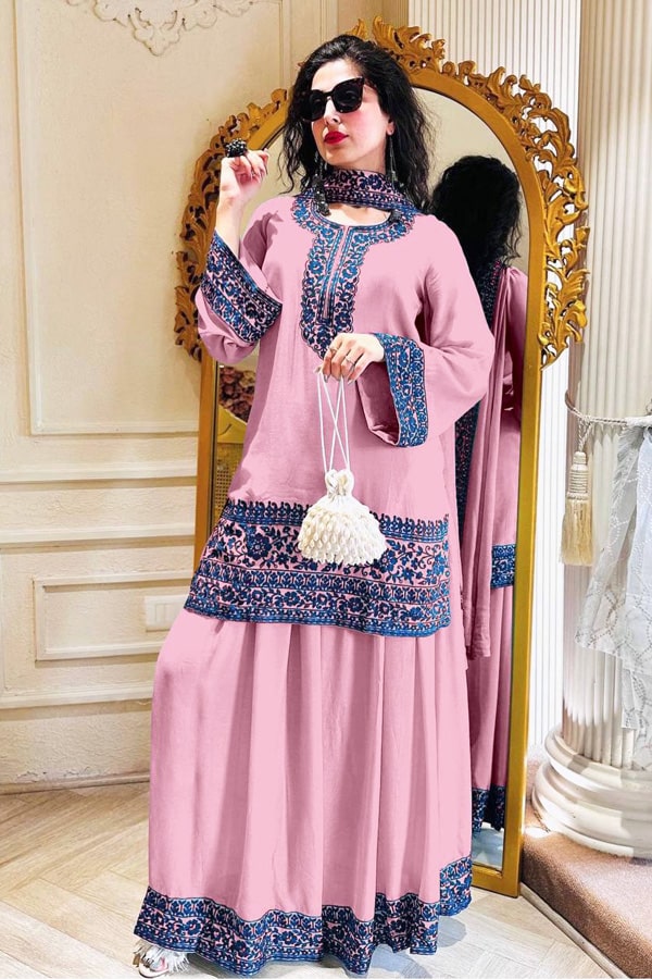 Kurti Sharara Dupatta Set With Price 2023 - Anaya Designer Studio