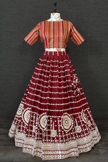 Traditional Rajasthani Bridal Lehenga With Blouse For Wedding