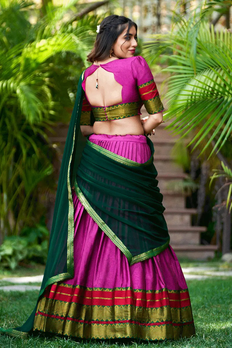 Traditional Pattu Half Saree Models 2024