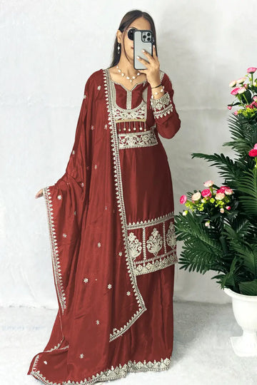 Traditional Punjabi Sharara Suits For Raksha Bandhan