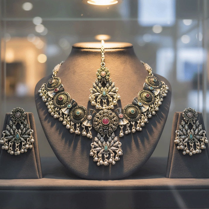 Oxidised Silver Necklace