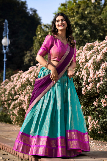 Trendy Kanchipuram Half Saree Designs Buy Online