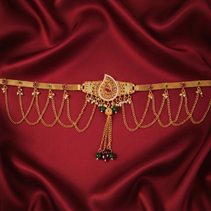 Trendy Gold Chain Waist Belt for Party Wear