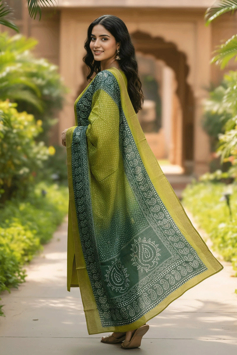 Beautiful Handwork Silk Dress for Gen Z Girl